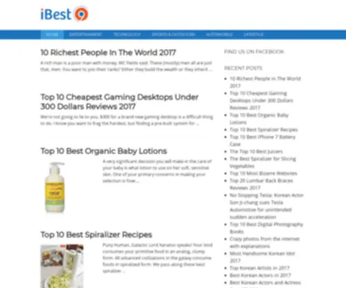 Ibest9.com(Reviews All Top 10 Products) Screenshot