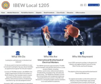 Ibew1205.org(IBEW Local 1205) Screenshot