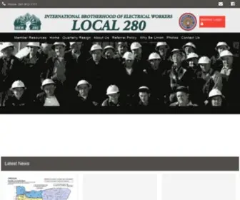 Ibew280.org(IBEW 280) Screenshot