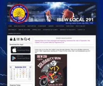 Ibew291.org(IBEW Local 291) Screenshot