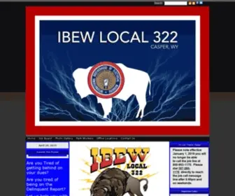 Ibew322.org(IBEW Local 322) Screenshot