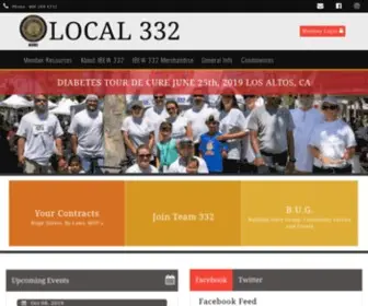 Ibew332.org(IBEW Local 332) Screenshot