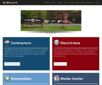 Ibew43.org(Ibew 43) Screenshot