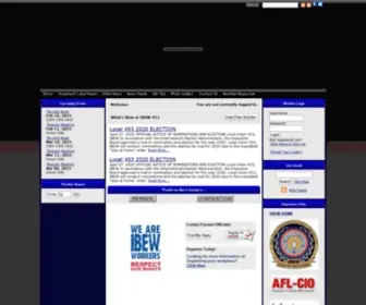 Ibew453.com(IBEW local 453) Screenshot