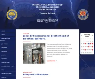Ibew570.org(The International Brotherhood of Electrical Workers (IBEW)) Screenshot