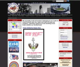 Ibew6.org(IBEW Local 6) Screenshot