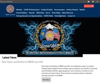 Ibew659.org(IBEW Local 659) Screenshot