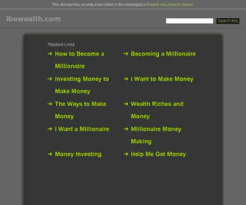 Ibewealth.com(Internet Marketing Success Blueprint) Screenshot