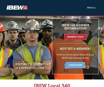 Ibewlocal340.org(Northern California's Finest Electricians) Screenshot