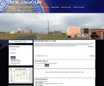 Ibewlocal449.org(IBEW Local 449) Screenshot