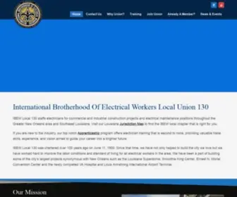 Ibewlu130.com(New Orleans Electricial Union) Screenshot