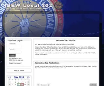 Ibewlu302.com(Electrfying Contra Costa County Since 1928) Screenshot