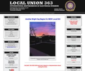 Ibewlu363.org(IBEW LU 363) Screenshot