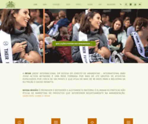 Ibfan.org.br(Rede Internacional em Defesa do Direito de Amamentar) Screenshot