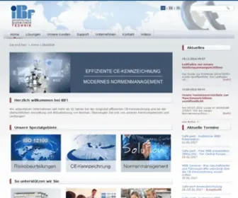 IBF.at(Ihr Partner zur effizienten CE) Screenshot