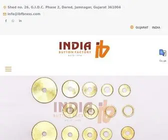 Ibfbrass.com(India Button Factory) Screenshot