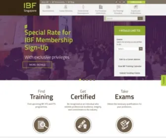 IBF.org.sg(Preparing you for the future of finance) Screenshot