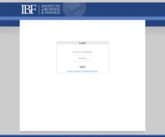 Ibfportal.com(Institute of Business & Finance) Screenshot