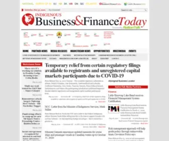 Ibftoday.ca(Indigenous Business & Finance Today) Screenshot