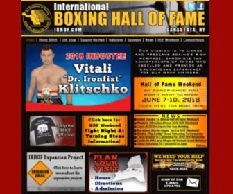 Ibhof.com(Boxing Hall of Fame) Screenshot