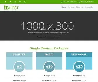 Ibhost.net(IBHOST) Screenshot