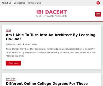 Ibidacent.com(IBi Dacent) Screenshot