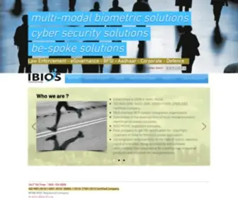 Ibios.co.in(Multi Modal Biometrics) Screenshot