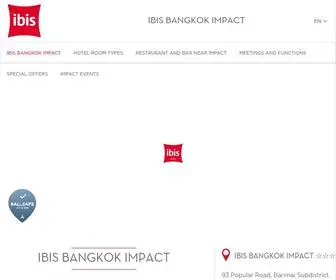 Ibisbangkokimpact.com(Ibis Bangkok IMPACT (Official Website) Best Price Guarantee) Screenshot