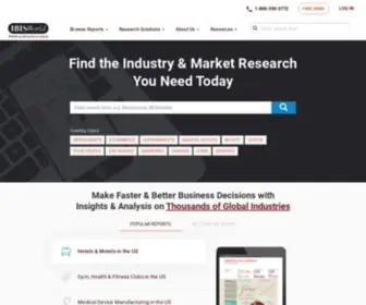 Ibisworld.ca(Industry Market Research) Screenshot