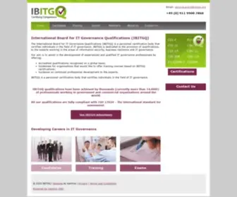 Ibitgq.org(The International Board for IT Governance Qualifications (IBITGQ)) Screenshot