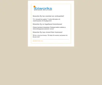 Ibiworks.com(Ab Ibiworks Oy) Screenshot