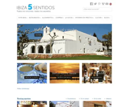 Ibiza5Sentidos.es(Ibiza 5 Sentidos) Screenshot
