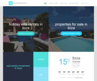 Ibizaholidaysinvest.com(Ibiza villas for rent and property for sale) Screenshot