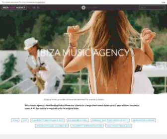 Ibizamusicagency.com(Ibiza Music Agency) Screenshot