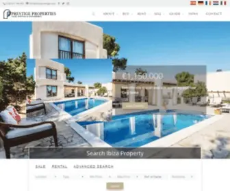 Ibizaprestige.com(Over 35 Years Experience in the Ibiza Property Market. Ibiza Prestige Properties) Screenshot