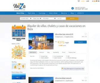 Ibizasummervillas.com(Villas in Ibiza) Screenshot