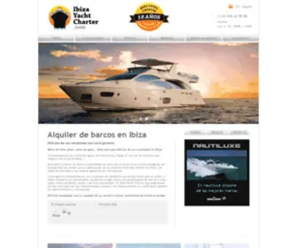 Ibizayachtcharter.com(Alquiler de yates en ibiza Alquiler de veleros en ibiza Alquiler de barcos en ibiza) Screenshot