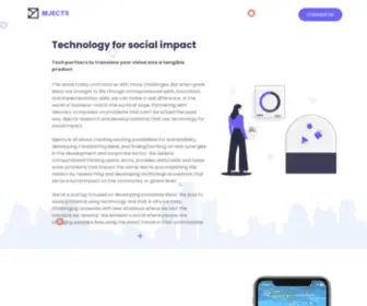 Ibjects.com(Technology for Social Impact) Screenshot