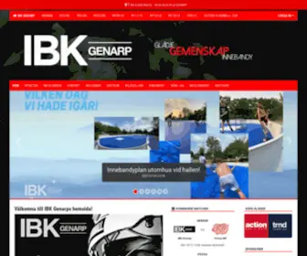 Ibkgenarp.se(Innebandyklubben Genarp) Screenshot