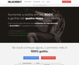 Iblackbelt.com.br(Sistema de gestão e marketing para academias de artes marciais) Screenshot