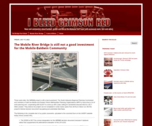 Ibleedcrimsonred.com(I Bleed Crimson Red) Screenshot