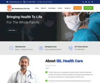 Iblhealthcare.com(IBL Health care) Screenshot