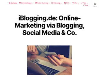 Iblogging.de(Online-Marketing, SEO, Social Media und mehr) Screenshot