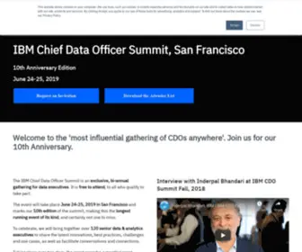 IBM-Events.com(The IBM Chief Data Officer Summit) Screenshot