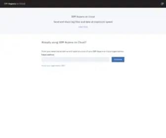 Ibmaspera.com(IBM Aspera on Cloud) Screenshot