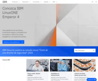 IBM.com.mx(IBM ofrece soluciones empresariales como) Screenshot