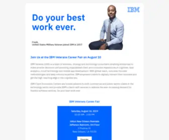 Ibmexpo.com(IBM Veterans Career Fair) Screenshot