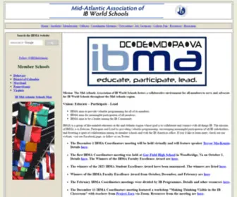 Ibmidatlantic.org(Mid-Atlantic Association of IB World Schools) Screenshot