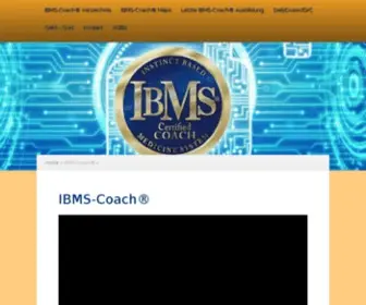 Ibmscoach.com(  Willkommen auf dem offiziellen Verzeichnis der IBMS®) Screenshot