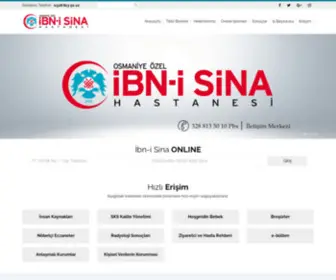 Ibnisinahastanesi.com.tr(Osmaniye Özel İbn) Screenshot